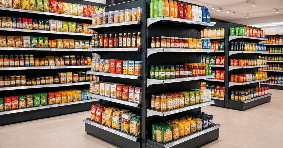 Types de Rayonnage Gondole pour les magasins de détail